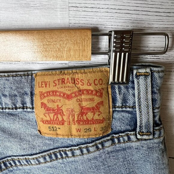 Levis Jeans Mens Size 29X30 Slim Taper Butterfly Dragonfly Embroidered - Picture 2 of 16